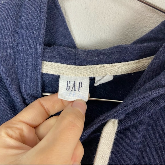 Vintage GAP Y2K Blue & White Full Zip Retro Sweater - Picture 7 of 8